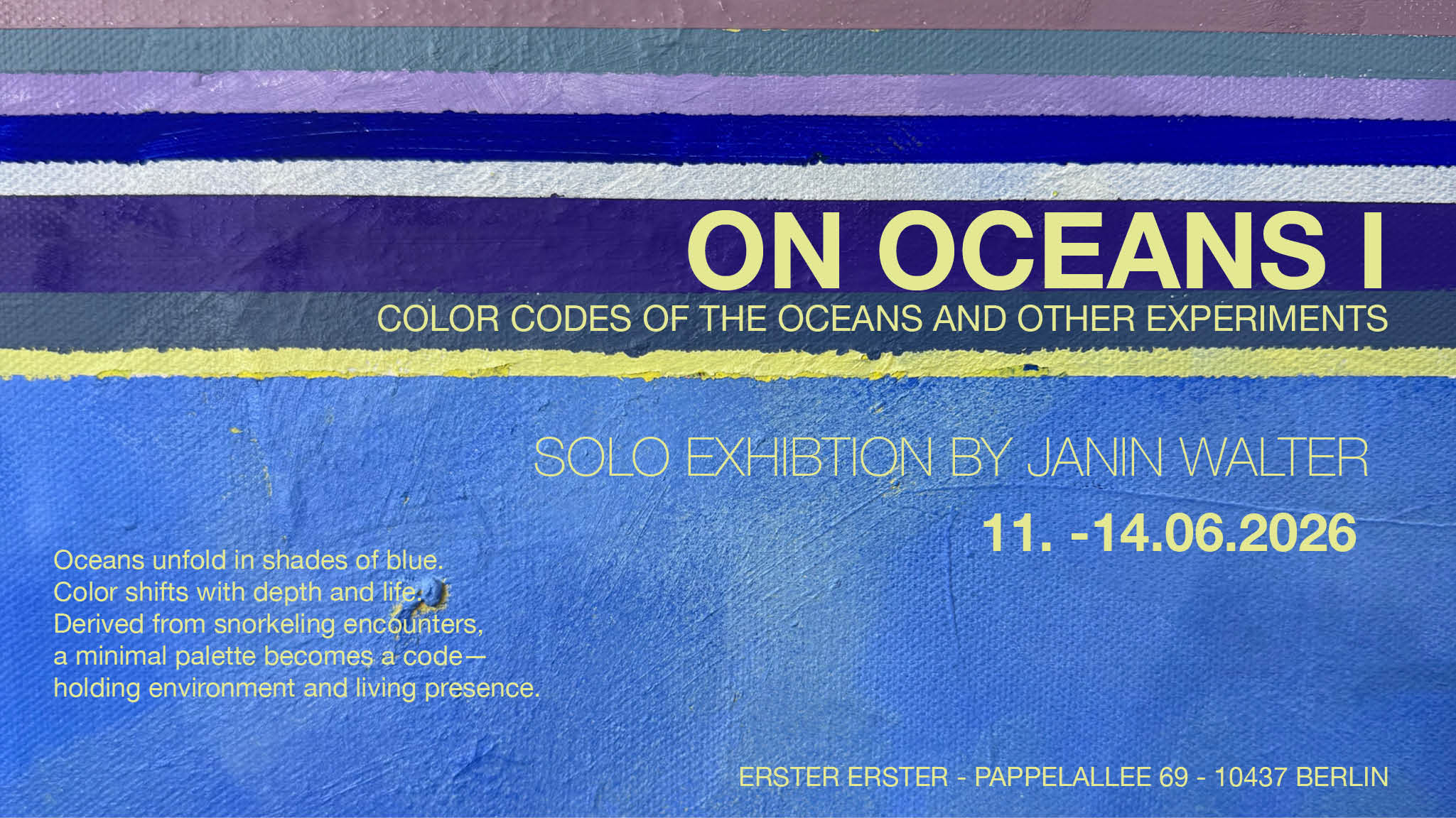 ON OCEANS I - Solo Exhibition by Janin Walter